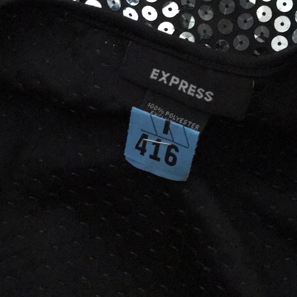 EXPRESS Sequins Top. Size S - Picture 6 of 8
